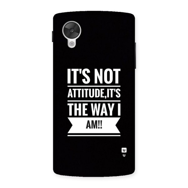 My Attitude Back Case for Google Nexus 5