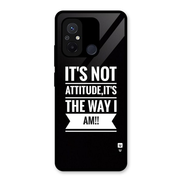 My Attitude Glass Back Case for Redmi 12C