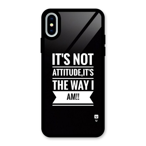 My Attitude Glass Back Case for iPhone X