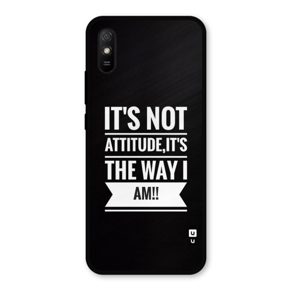 My Attitude Metal Back Case for Redmi 9i