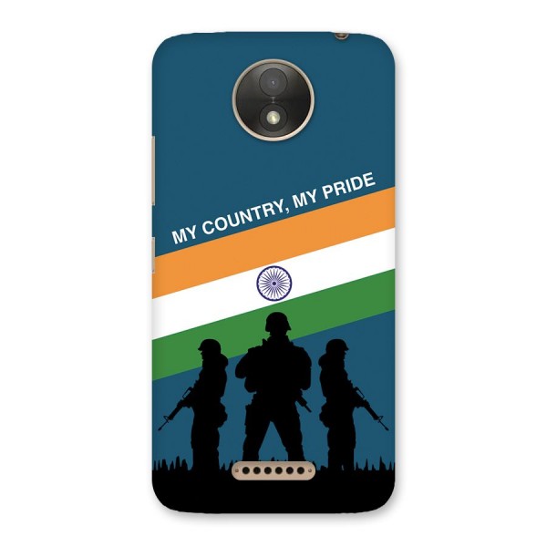 My Country My Pride Back Case for Moto C Plus