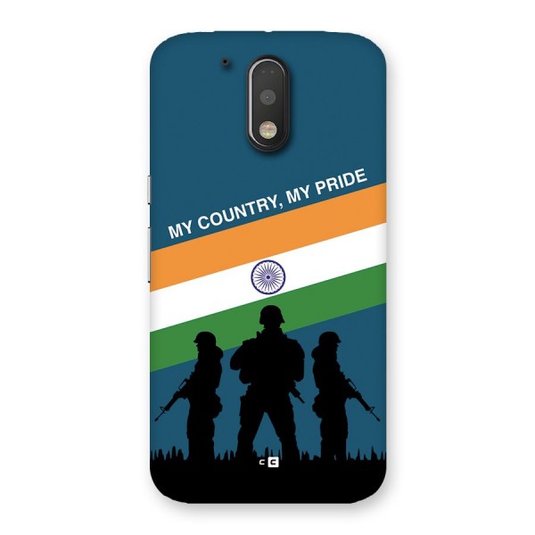 My Country My Pride Back Case for Moto G4 Plus