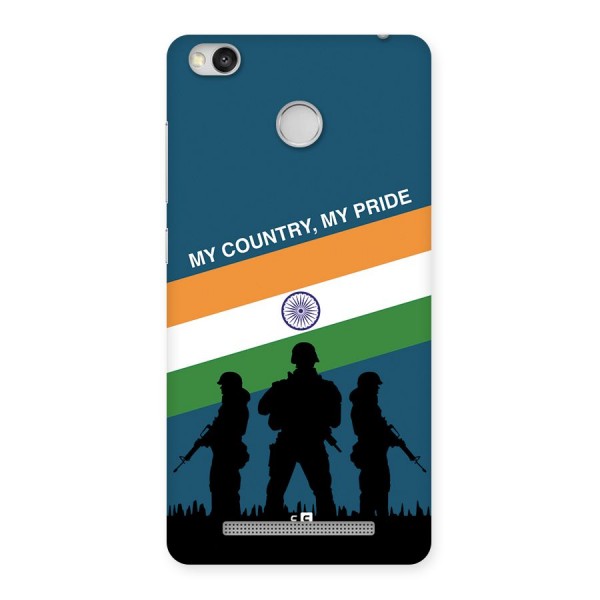 My Country My Pride Back Case for Redmi 3S Prime