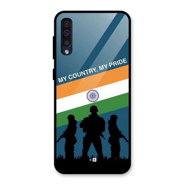 My Country My Pride Glass Back Case for Galaxy A50