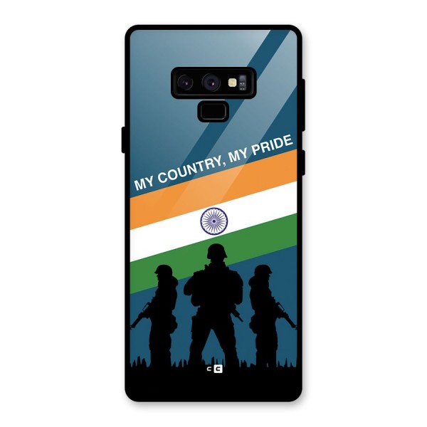 My Country My Pride Glass Back Case for Galaxy Note 9