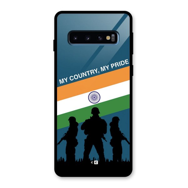 My Country My Pride Glass Back Case for Galaxy S10