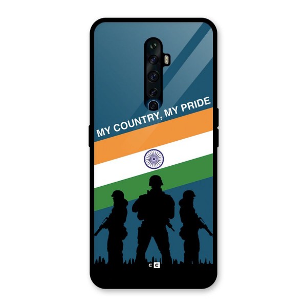 My Country My Pride Glass Back Case for Oppo Reno2 F