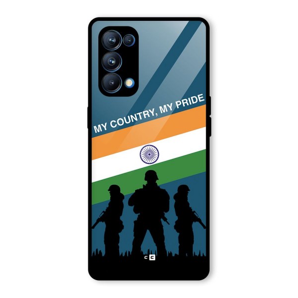 My Country My Pride Glass Back Case for Oppo Reno5 Pro 5G