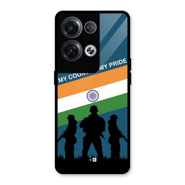 My Country My Pride Glass Back Case for Oppo Reno8 Pro 5G