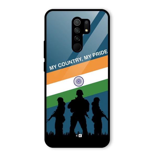 My Country My Pride Glass Back Case for Redmi 9 Prime
