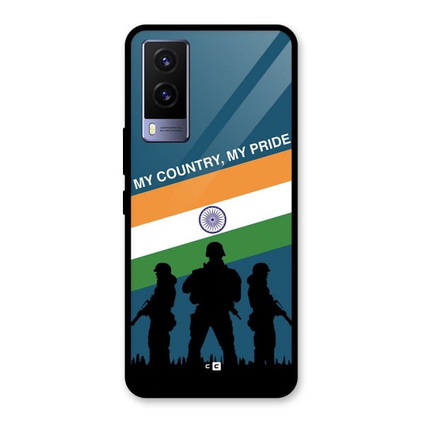 My Country My Pride Glass Back Case for Vivo V21e 5G