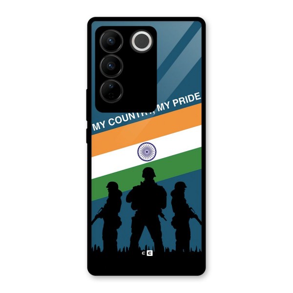 My Country My Pride Glass Back Case for Vivo V27