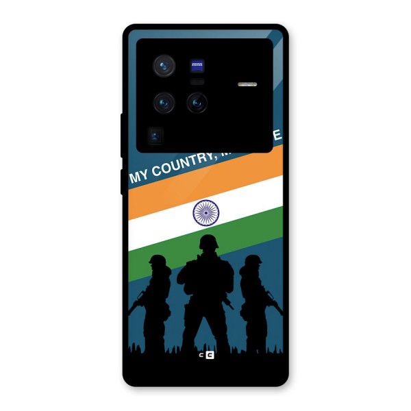 My Country My Pride Glass Back Case for Vivo X80 Pro
