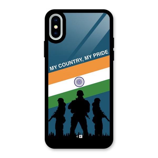 My Country My Pride Glass Back Case for iPhone X