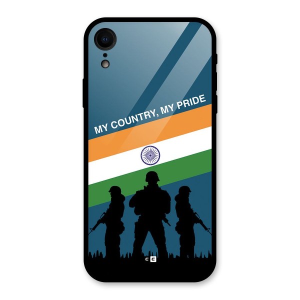My Country My Pride Glass Back Case for iPhone XR