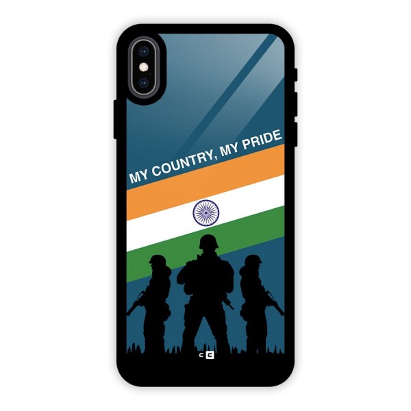 My Country My Pride Glass Back Case for iPhone XS Max