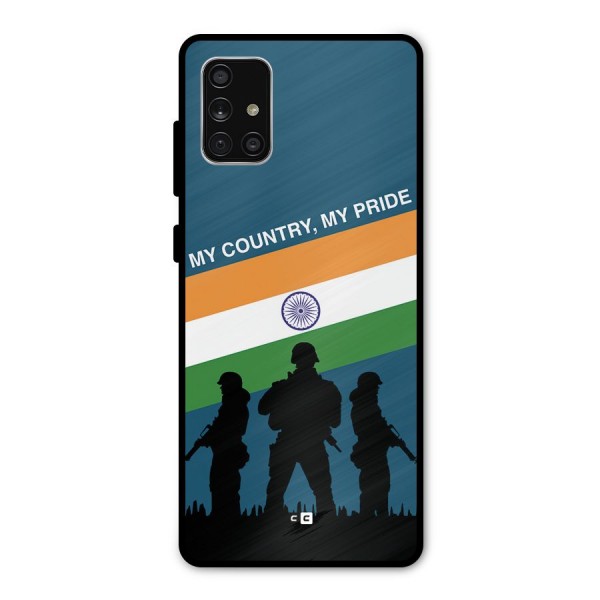 My Country My Pride Metal Back Case for Galaxy A71