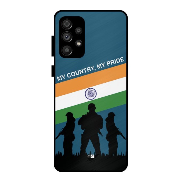 My Country My Pride Metal Back Case for Galaxy A73 5G