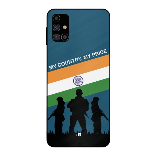 My Country My Pride Metal Back Case for Galaxy M31s