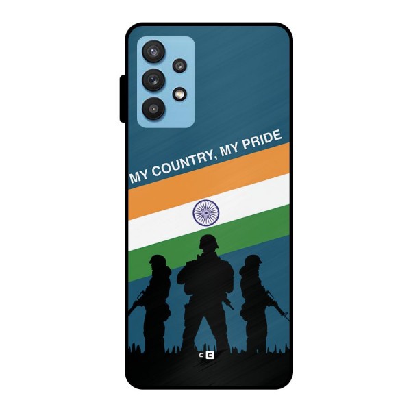 My Country My Pride Metal Back Case for Galaxy M32 5G