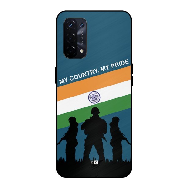 My Country My Pride Metal Back Case for Oppo A74 5G