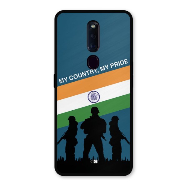My Country My Pride Metal Back Case for Oppo F11 Pro