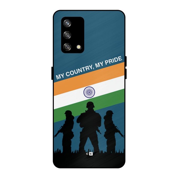 My Country My Pride Metal Back Case for Oppo F19s