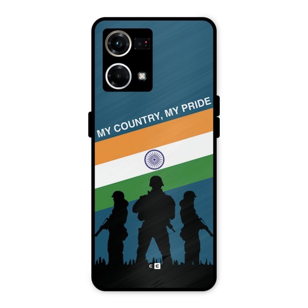My Country My Pride Metal Back Case for Oppo F21 Pro 4G