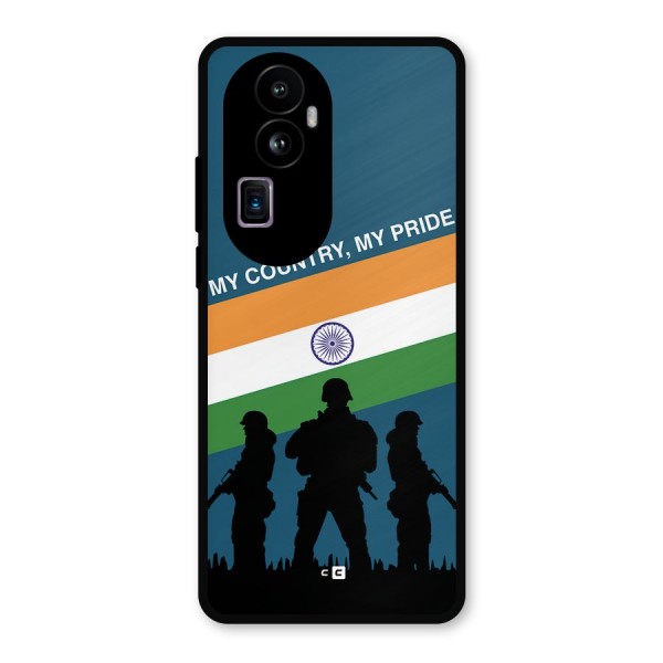 My Country My Pride Metal Back Case for Oppo Reno10 Pro Plus