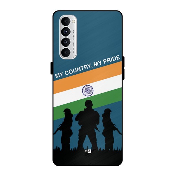 My Country My Pride Metal Back Case for Oppo Reno4 Pro