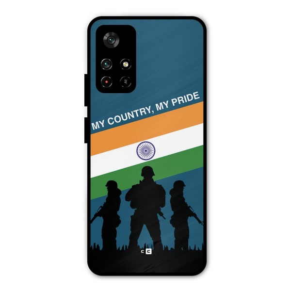My Country My Pride Metal Back Case for Poco M4 Pro 5G