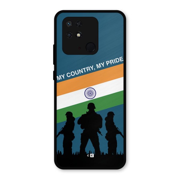 My Country My Pride Metal Back Case for Redmi 10