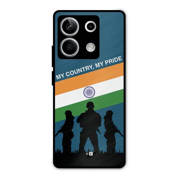 My Country My Pride Metal Back Case for Redmi Note 13 5G