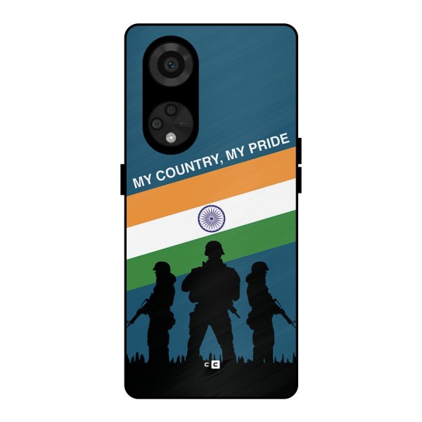 My Country My Pride Metal Back Case for Reno8 T 5G