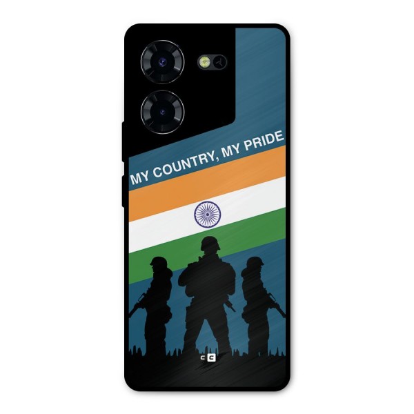 My Country My Pride Metal Back Case for Tecno Pova 5 Pro 5G