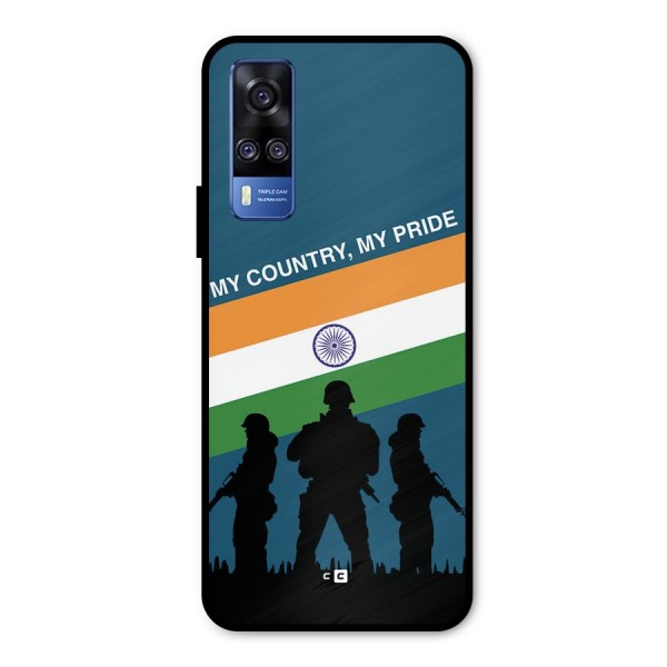 My Country My Pride Metal Back Case for Vivo Y51A