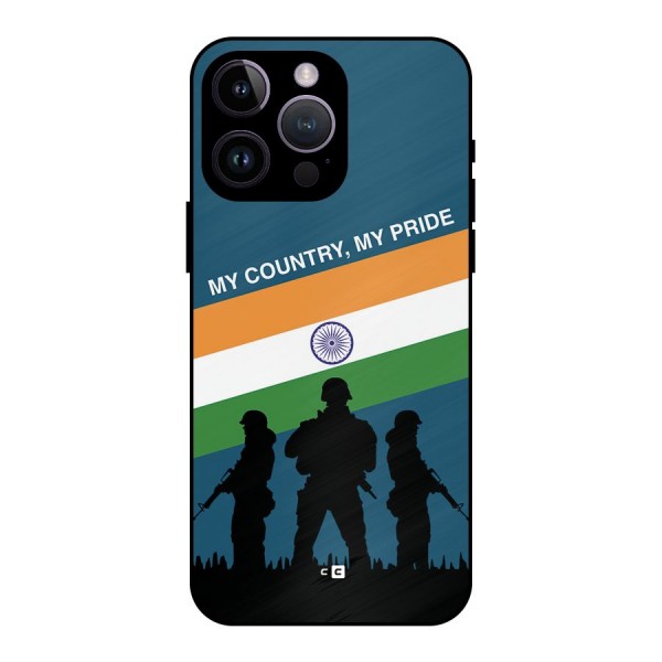 My Country My Pride Metal Back Case for iPhone 14 Pro Max