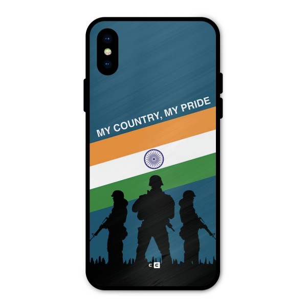 My Country My Pride Metal Back Case for iPhone X