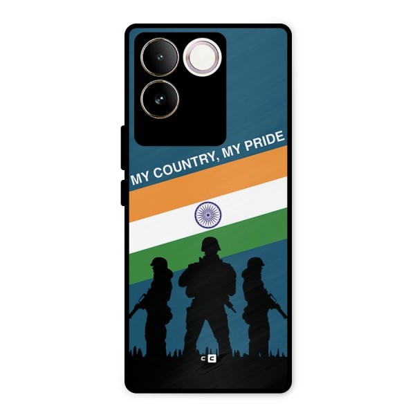 My Country My Pride Metal Back Case for iQOO Z7 Pro