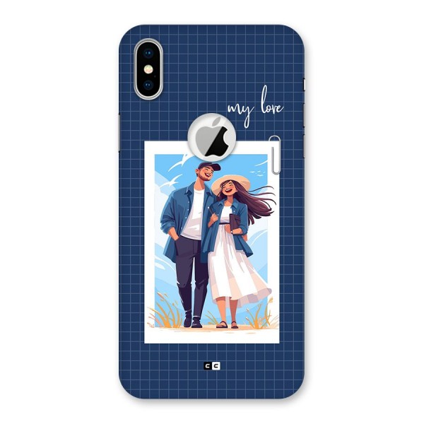 My Love Back Case for iPhone X Logo Cut