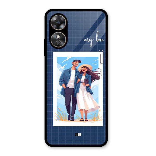 My Love Glass Back Case for Oppo A17