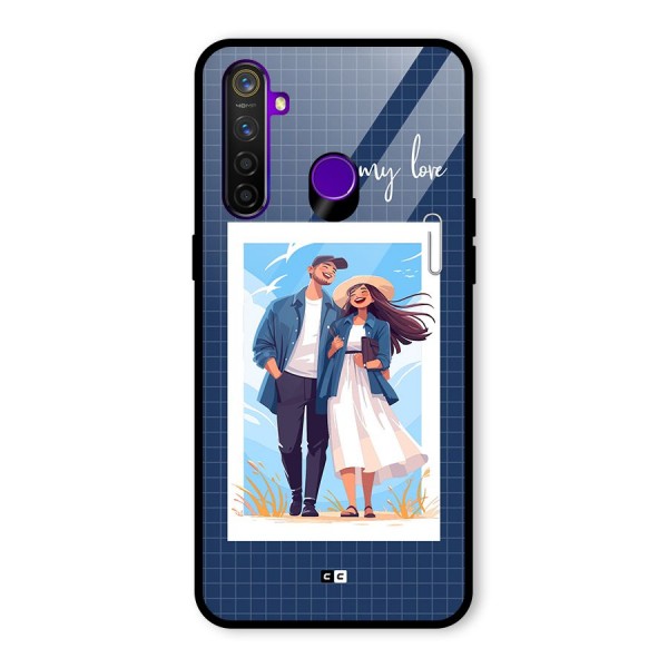 My Love Glass Back Case for Realme 5 Pro