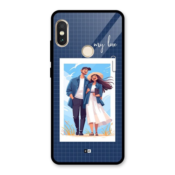 My Love Glass Back Case for Redmi Note 5 Pro