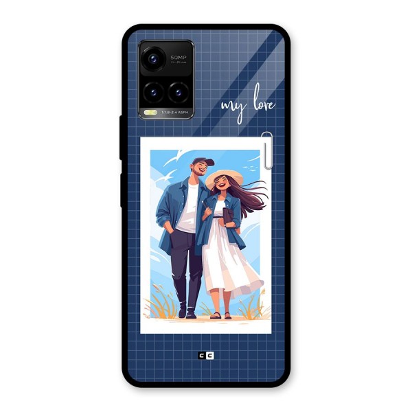 My Love Glass Back Case for Vivo Y33s