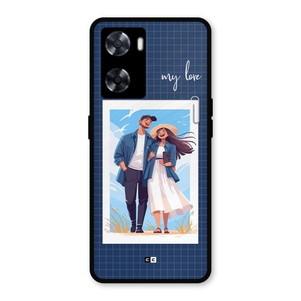 My Love Metal Back Case for Oppo A57 2022