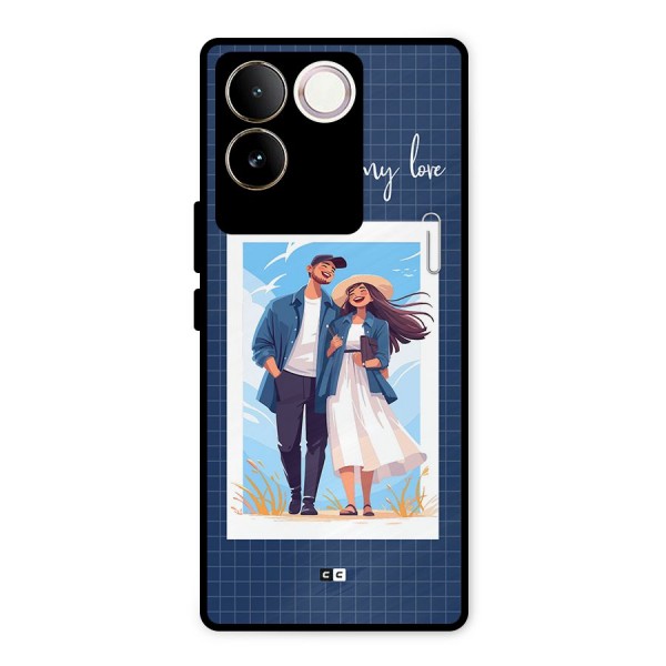 My Love Metal Back Case for Vivo T2 Pro