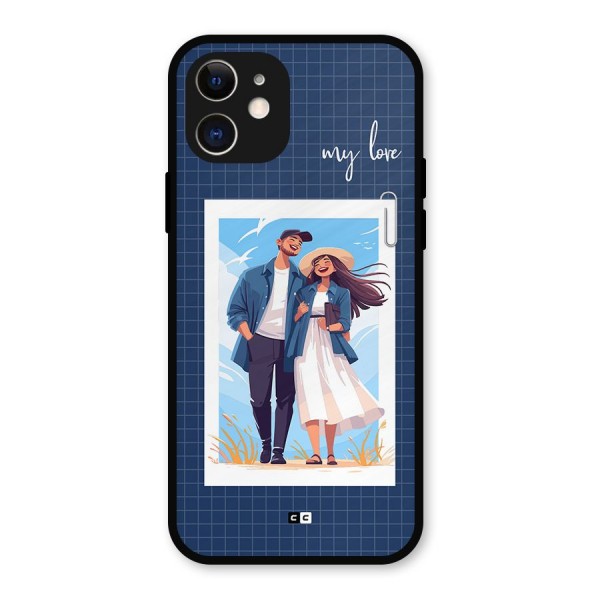 My Love Metal Back Case for iPhone 12