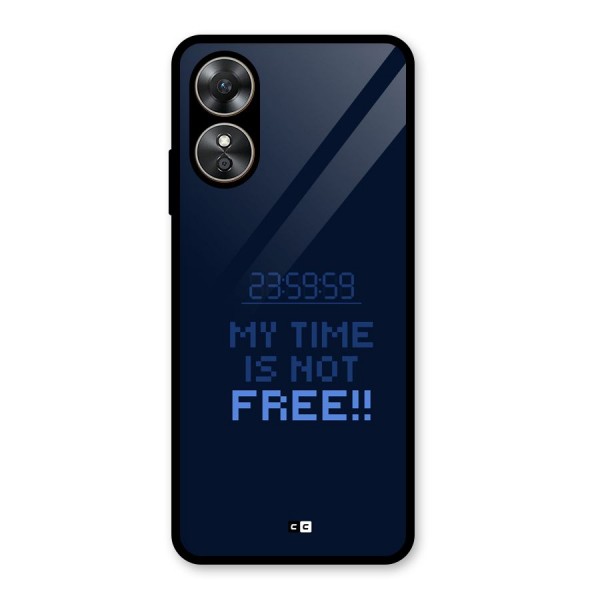 My Time Glass Back Case for Oppo A17