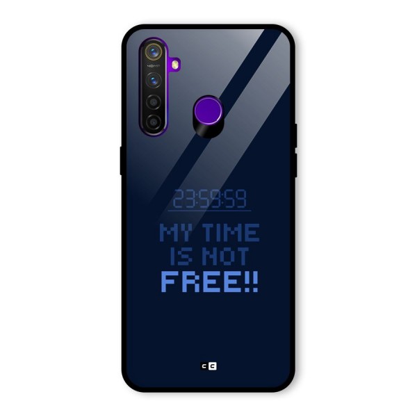 My Time Glass Back Case for Realme 5 Pro