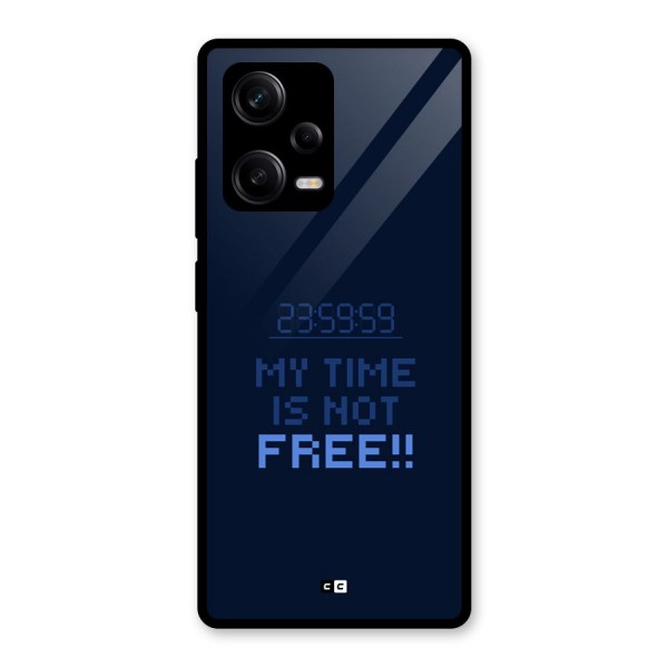 My Time Glass Back Case for Redmi Note 12 Pro